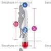 Vibrador de 7 pulgadas rigido rojo